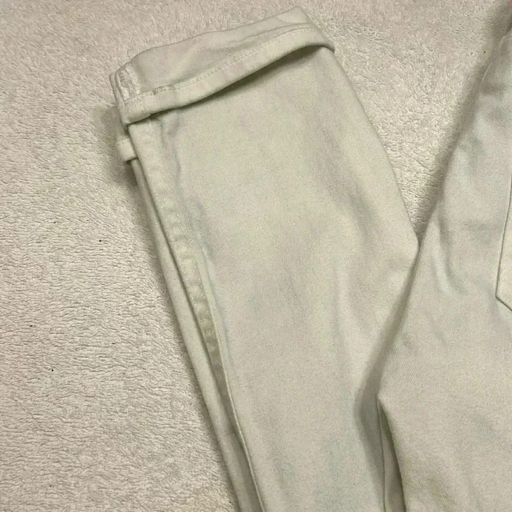 Hudson Tally Crop Skinny Woman Cuffed White Jean size 27 - Picture 4 of 11